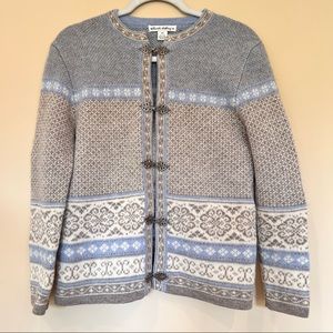 Telluride Clothing Company 100% Wool European Style Nordic Scandinavian Sweater